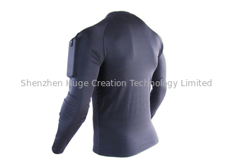 Porcellana Maglietta asciutta rapida della manica della camicia di forma fisica stretta lunga di sport per gli uomini fornitore