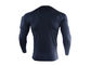 Maglietta asciutta rapida della manica della camicia di forma fisica stretta lunga di sport per gli uomini fornitore