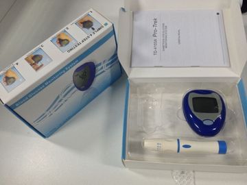Porcellana Monitor diabetico del glucosio dell&#039;ospedale di Mutifunctional con le strisce test 50pcs e la penna del sangue distributore