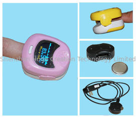 Porcellana Ossimetro rosa pediatrico di impulso della punta delle dita con l'esposizione di LED approvata dalla FDA fornitore