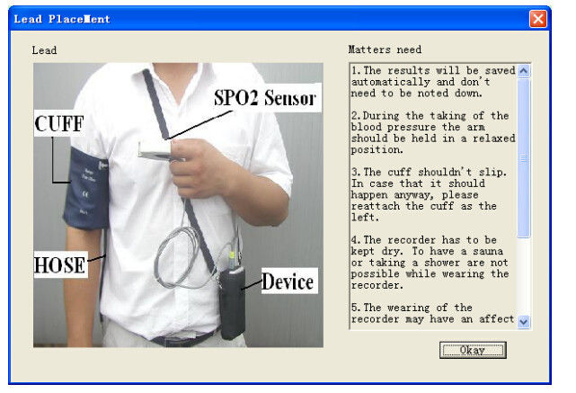 Un monitor paziente portatile PM50 di 3 parametri con la funzione FDA di SPO2 PR NIBP approva